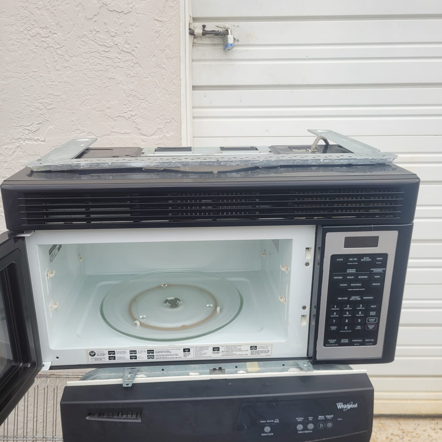 GE Black Stainless Steel Over-the-Range Microwave GE Black Stainless Steel Over-the-Range Microwave
